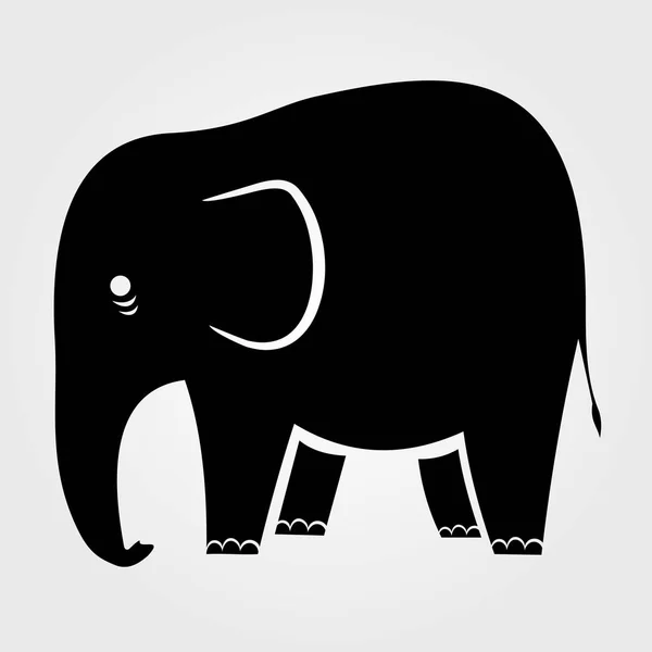 Illustration d'icône d'éléphant symbole de signe vectoriel isolé — Image vectorielle