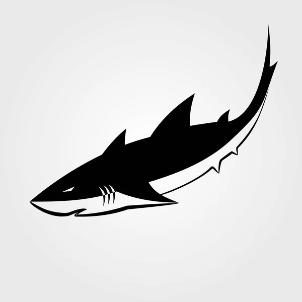 Shark icon on a white background — Stock Vector