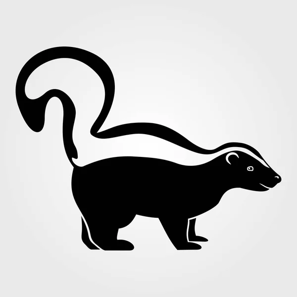 Icono de Skunk sobre un fondo blanco — Archivo Imágenes Vectoriales