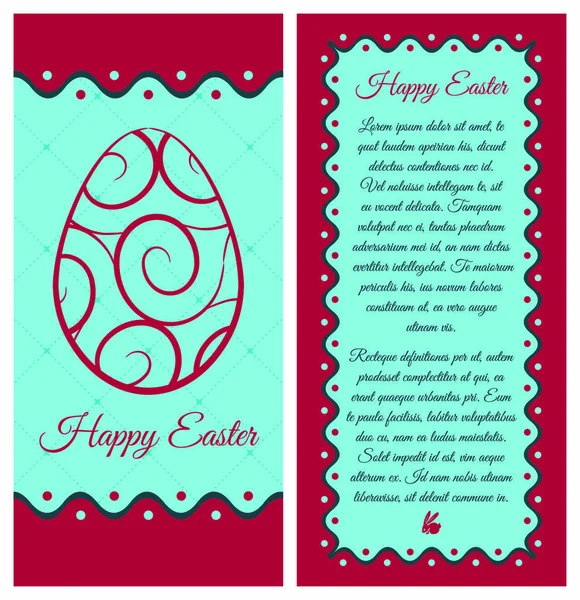 "Happy Easter "wenskaart. Vintage stijl — Stockvector