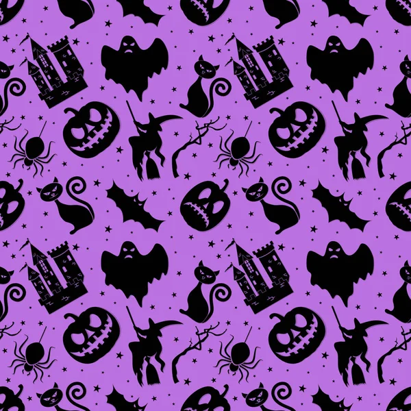 Modèle sans couture Halloween — Image vectorielle