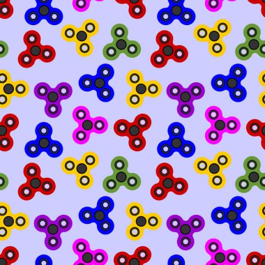 El Spinners Seamless modeli. Vektör çizim 