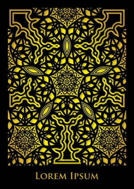 Soyut, zarif iş kartı, flyer şablonu. Vektör çizim