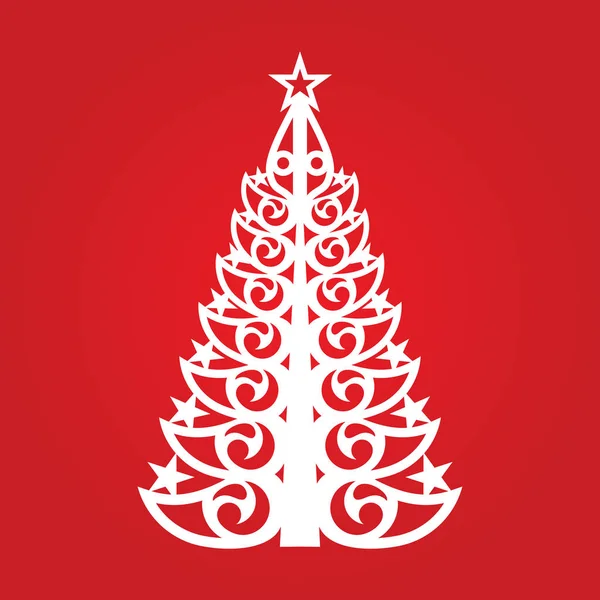 Різдвяна ікона на червоному тлі — стоковий вектор