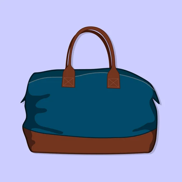 Sac Voyage Illustration Vectorielle Moderne Tendance Style Plat — Image vectorielle