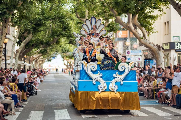 España Denia Julio 2019 Personas Carnaval Celebraciones Verano Ciudad Denia —  Fotos de Stock
