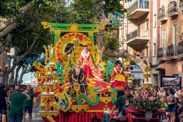 España Denia Julio 2019 Personas Carnaval Fiestas Verano Ciudad Denia —  Fotos de Stock