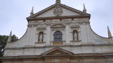 Krakow, Polonya - 8 Ekim 2017: Peter ve Paul katedral