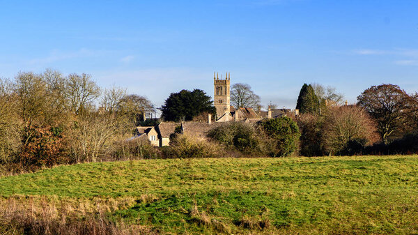 Colerne with Church of St. John the Baptist, Wiltshire