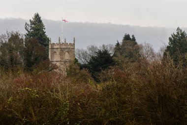 George çapraz bayrak yukarıda Bathampton, Aziz Nikolaos Kilisesi