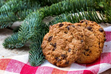 Bisküvi Çikolata rustik tablo ile.