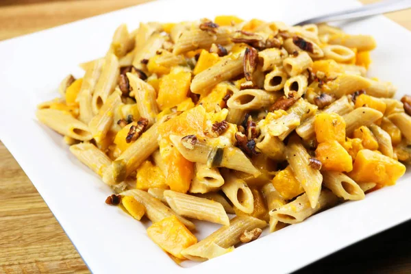 Pasta with Butternut Squash — Stock Photo, Image