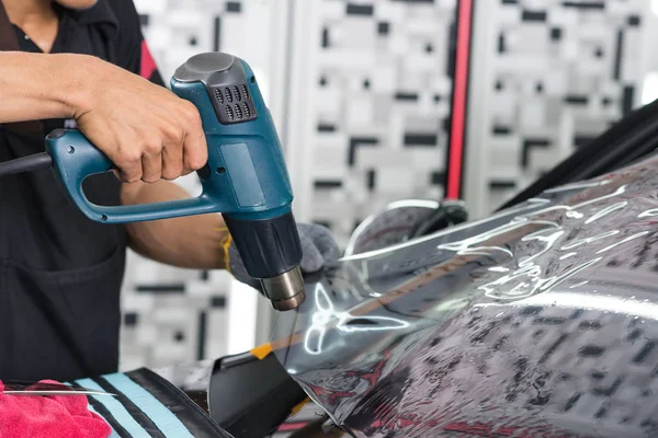 Serie de tintado de ventana de coche: Película de ventana de contracción de calor —  Fotos de Stock