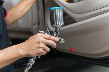 Araba serisi ayrıntılı: Closeup kaplama araba kapı paneli