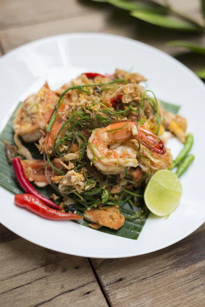 Serie de alimentos: Pad-Thai con acacia — Foto de Stock