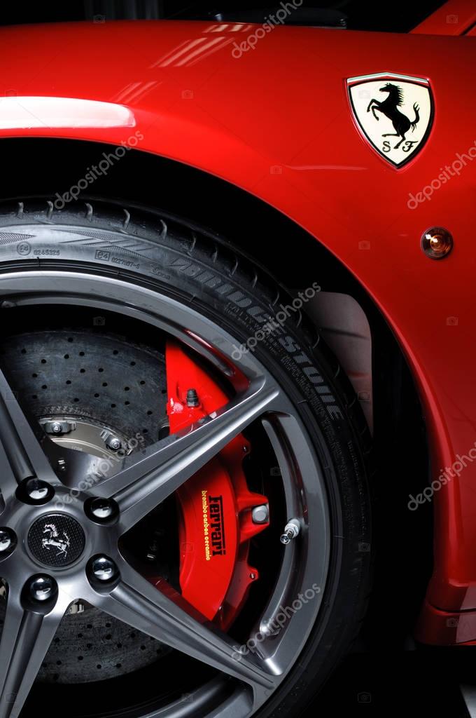Carbon Ceramic brakes installed in Ferrari 458 Italia