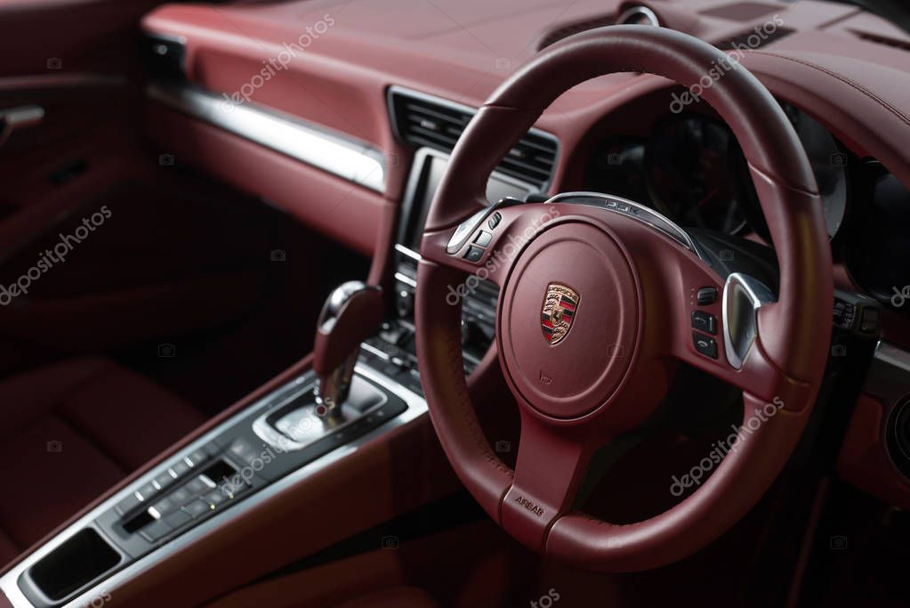 Interior of Porsche 911 2012 model