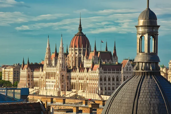 Beautiful building of Parliament in Budapest, popular travel destination