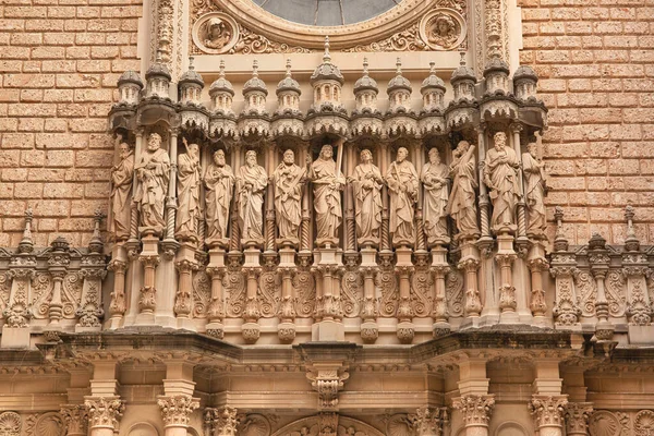 Beautiful Architecture Montserrat Monastery Popular Travel Destination Catalonia Spain — Stock Photo, Image