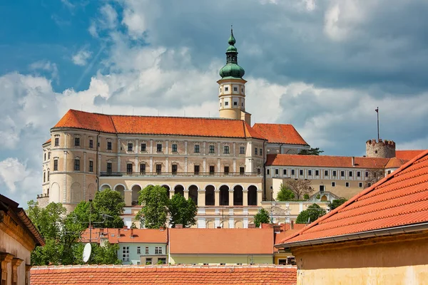 Castle in the town of Mikulov in South Moravia, popular travel destination in Czech Republic