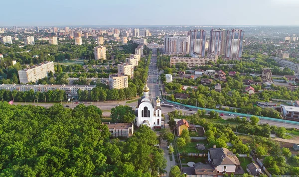 Kharkiv Ukraine May 28Th 2019 Aerial View Pavlovo Pole Residential — Φωτογραφία Αρχείου