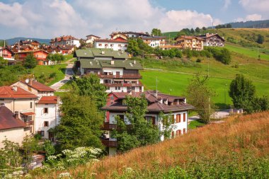 Gallio, Vicenza, İtalya 'nın Panoramik Manzarası. 