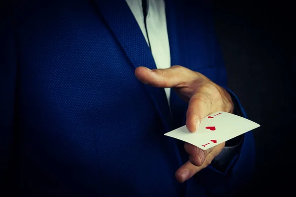 Man showing tricks with cards