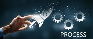 Hızlı iş başarısı kavramı.