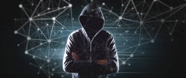 Siber güvenlik, kapüşonlu bilgisayar korsanı