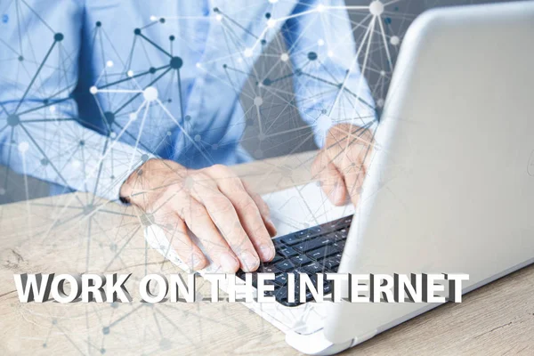 business concept. global internet work