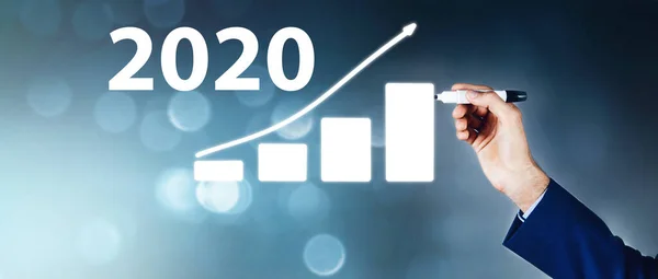 Affärsidé. Nya framgångar 2020. — Stockfoto