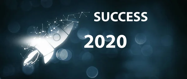 Concepto de negocio. nuevos éxitos en 2020 . — Foto de Stock