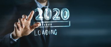 Yükleme çubuğu 2020 'yi gösteriyor