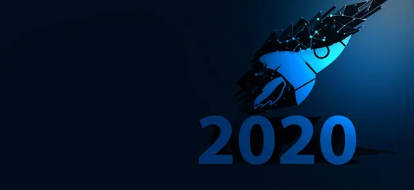 Concetto Successo Rapido Delle Imprese Nel 2020 — Foto Stock