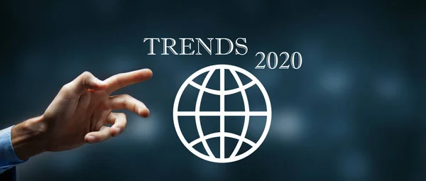 Бізнес Концепція Слово Тренд 2020 Року — стокове фото