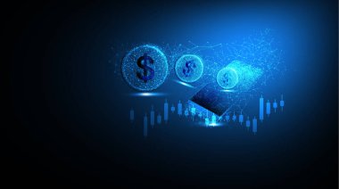 Finansal ticaret kavramı. Borsa ve borsa.