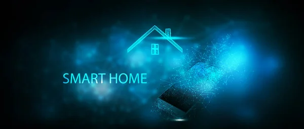 Smart Home Steuerung Mit Telefon — Stockfoto