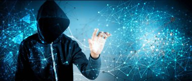 Siber güvenlik, kapüşonlu bilgisayar korsanı