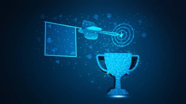 Başarı ve iş hedefi başarı kavramı.