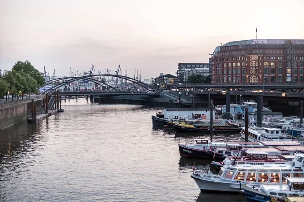 Binnenhafen in Hamburg, Germany