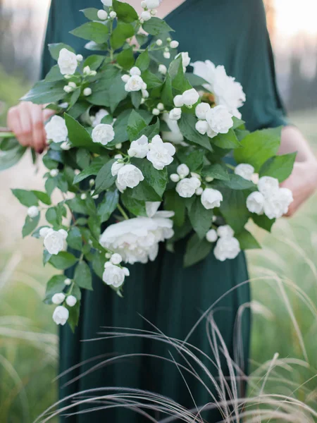 Bouquet di fiori gelsomino — Foto Stock