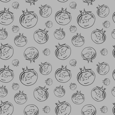 Domates arka plan tasarımı için seamless modeli. Şablon. Domates raster sorunsuz arka plan.