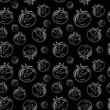 Domates arka plan tasarımı için seamless modeli. Şablon. Domates raster sorunsuz arka plan.