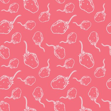 Arka plan ve tasarım için seamless modeli çilek