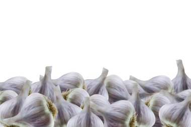 çok beyaz izole arka planda sarımsak