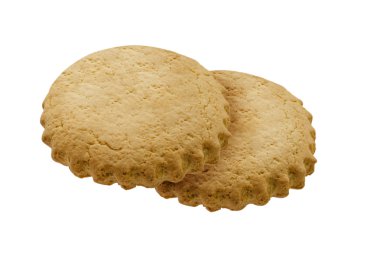 kurabiye kurabiye beyaz izole zemin üzerinde