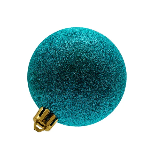 分離されたツリー ホワイト クリスマス ボール — ストック写真