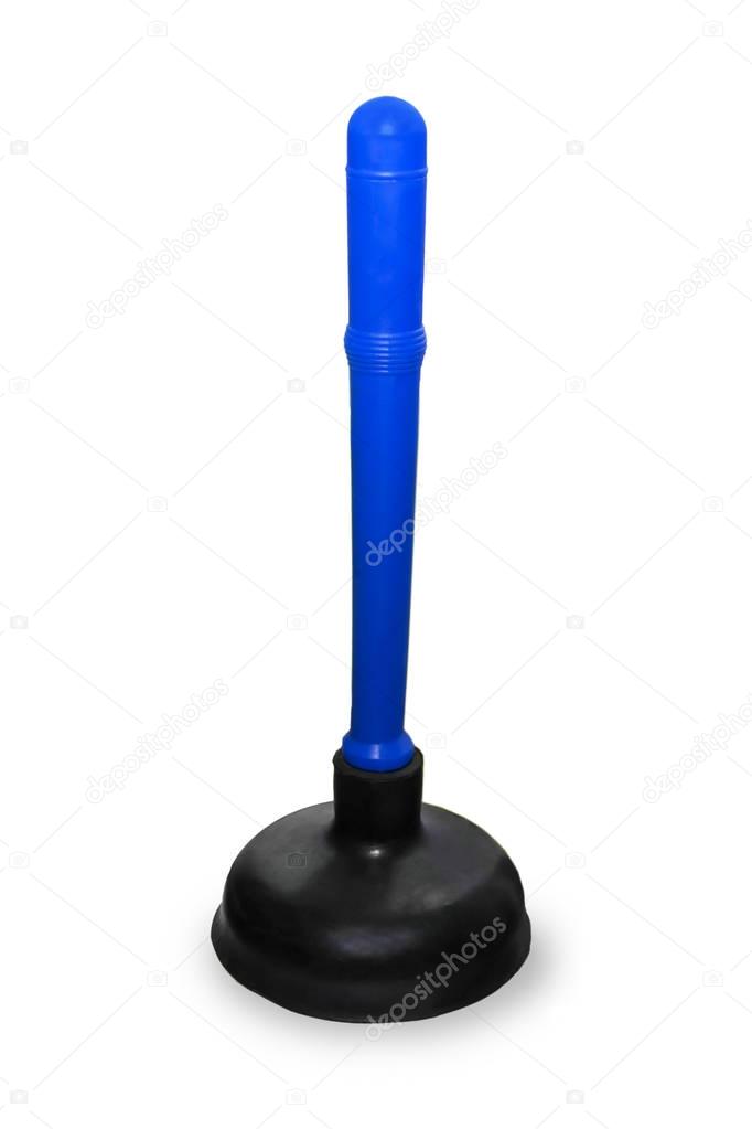 A plunger for the toilet on a white background