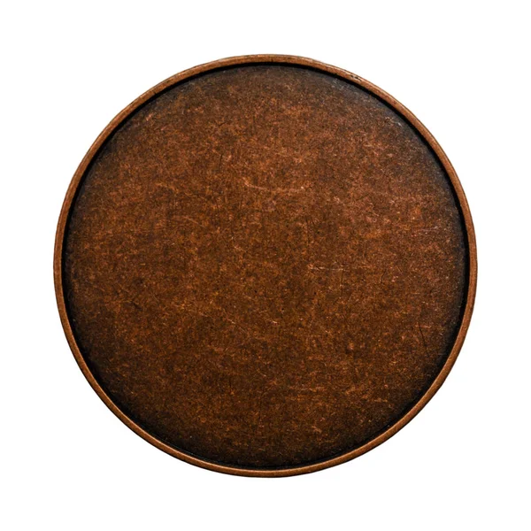 Beyaz arka plan üzerinde izole bronz madalya — Stok fotoğraf