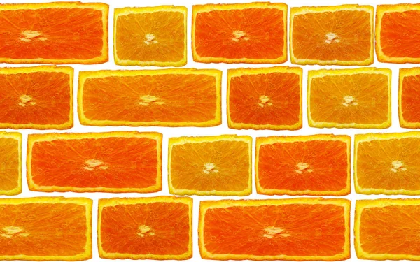 Seamless background of fresh orange slices — Stock Photo, Image